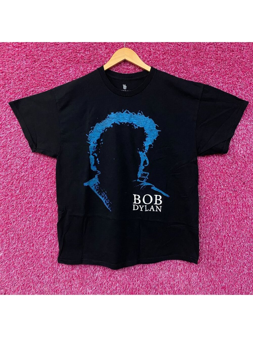Bob Dylan Silhouette Milton Glaser Art Graphic T-Shirt Large